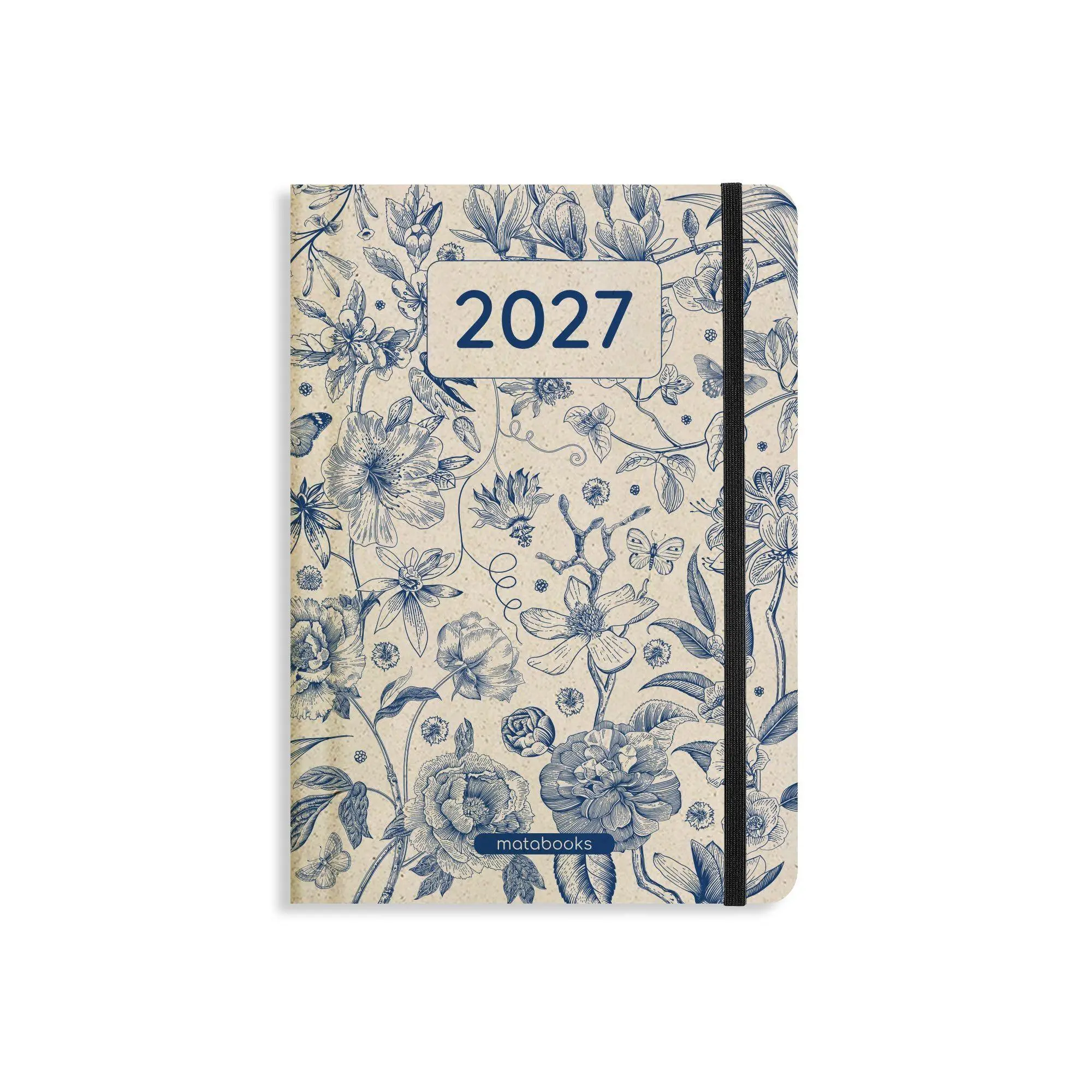 Cover: 4260626414308 | matabooks - A5 Kalender Samaya 2027 Farbe: Vintage Blue (DE/EN) | Buch