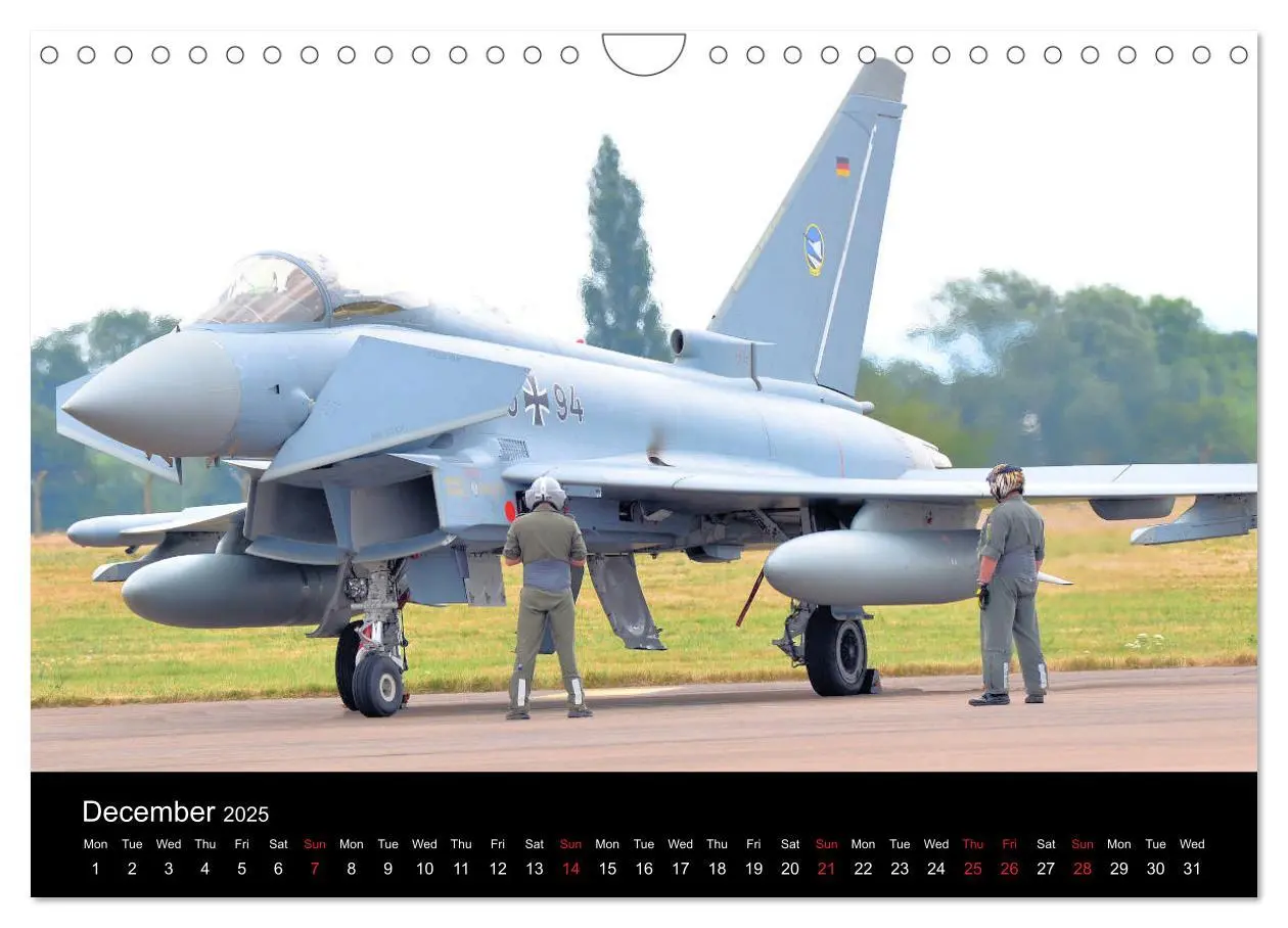 Bild: 9781325954308 | The Mighty Eurofighter Typhoon (Wall Calendar 2025 DIN A4...