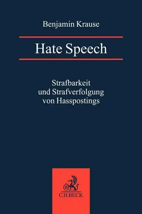 Cover: 9783406794308 | Hate Speech | Strafbarkeit und Strafverfolgung von Hasspostings | Buch
