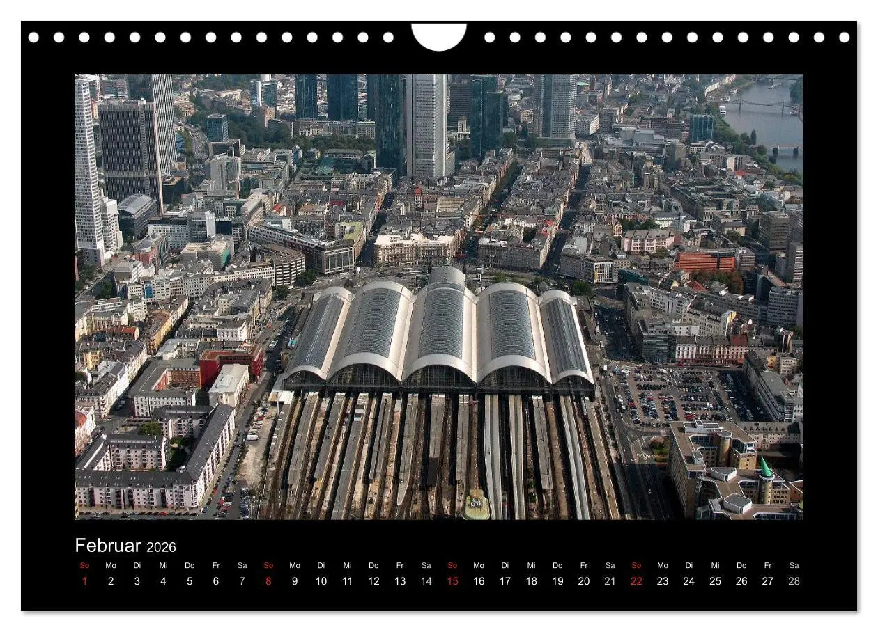 Bild: 9783457974308 | über den Dächern von FRANKFURT (Wandkalender 2026 DIN A4 quer),...