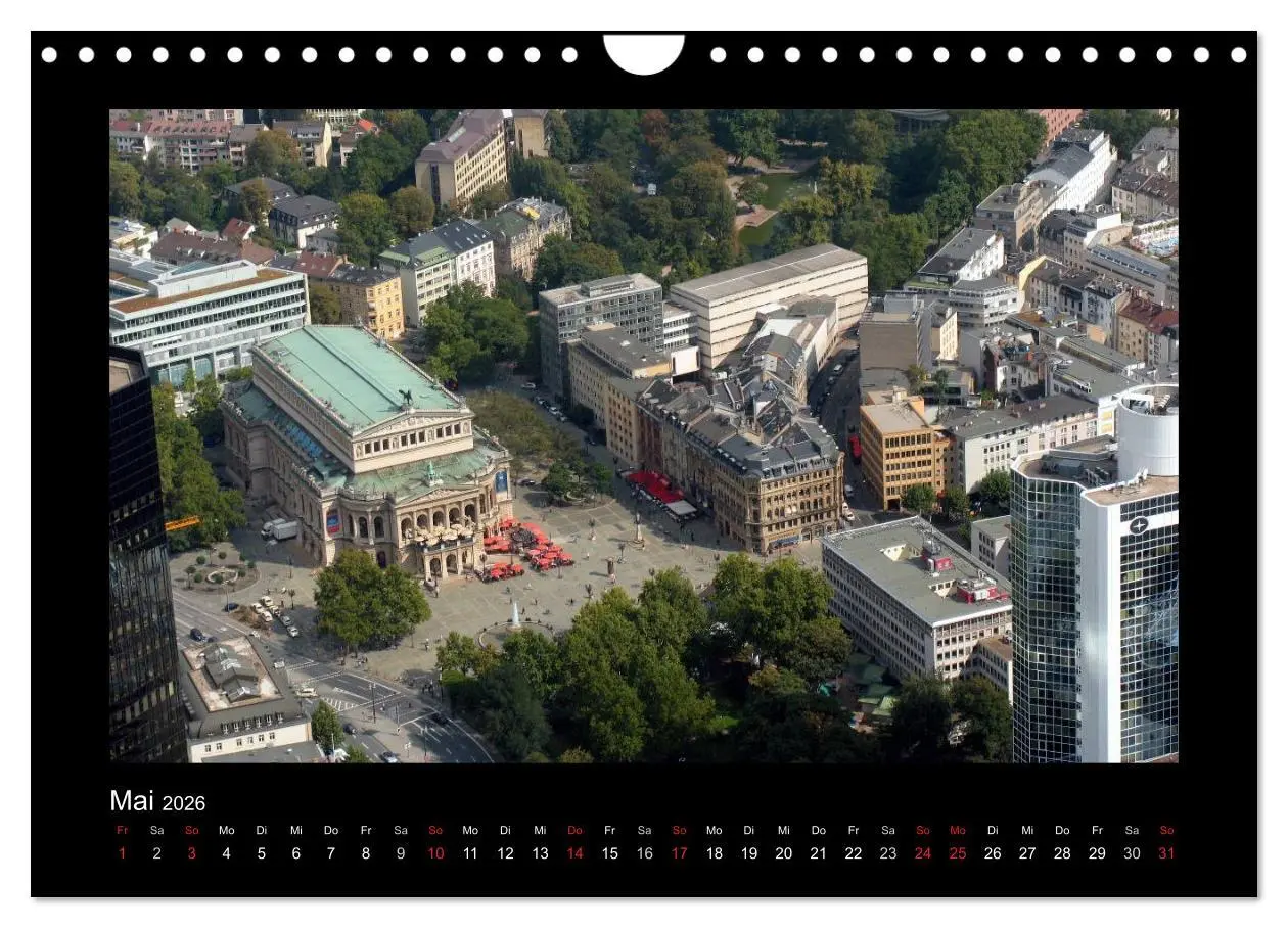 Bild: 9783457974308 | über den Dächern von FRANKFURT (Wandkalender 2026 DIN A4 quer),...