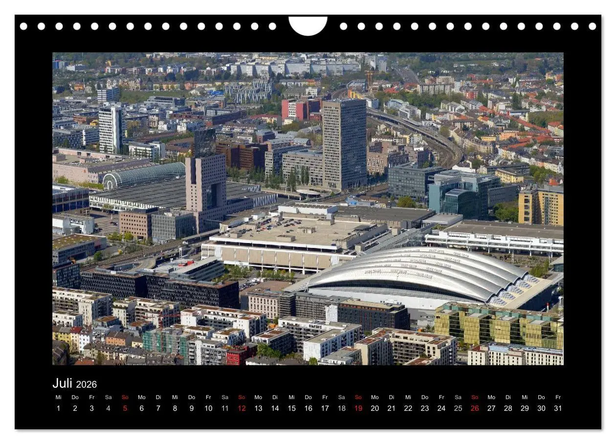 Bild: 9783457974308 | über den Dächern von FRANKFURT (Wandkalender 2026 DIN A4 quer),...