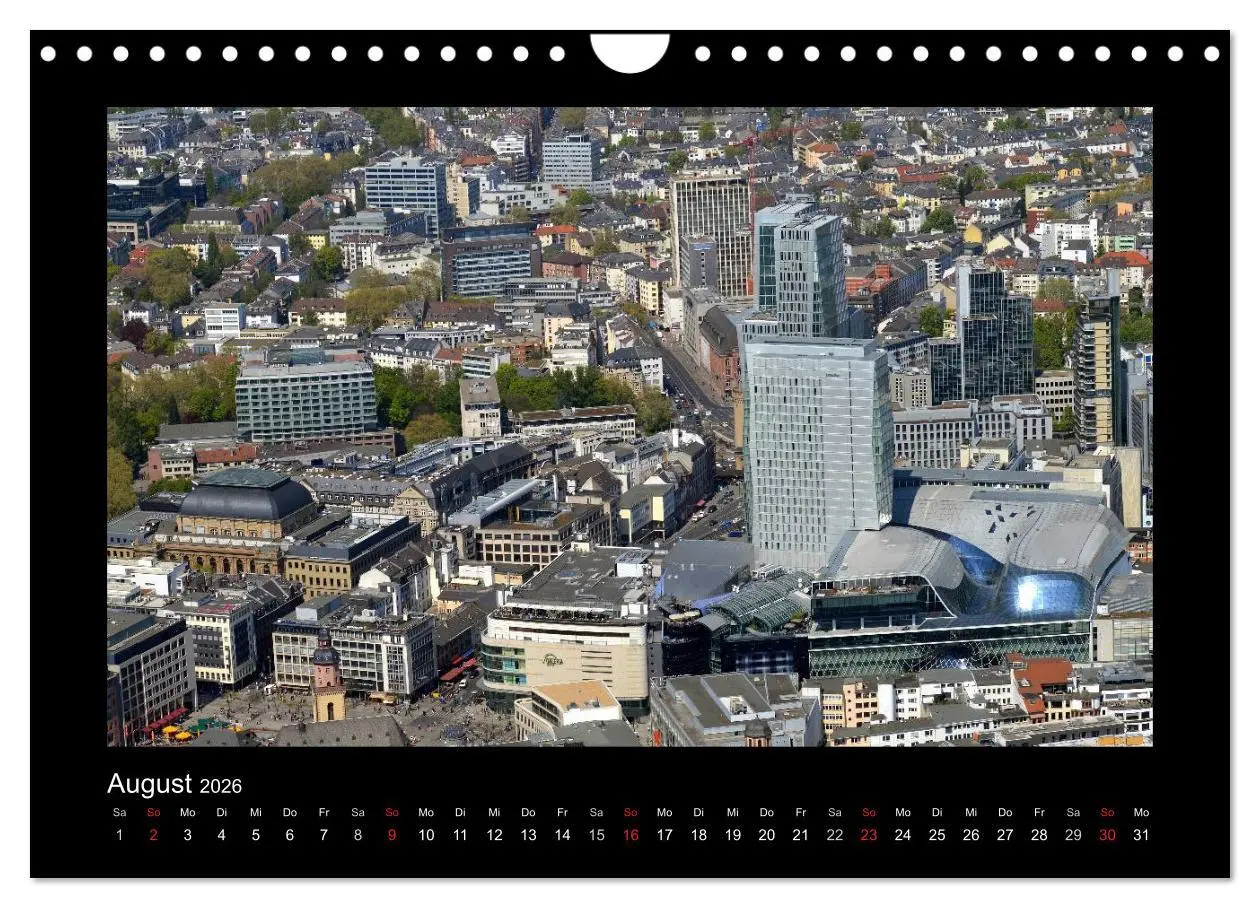 Bild: 9783457974308 | über den Dächern von FRANKFURT (Wandkalender 2026 DIN A4 quer),...