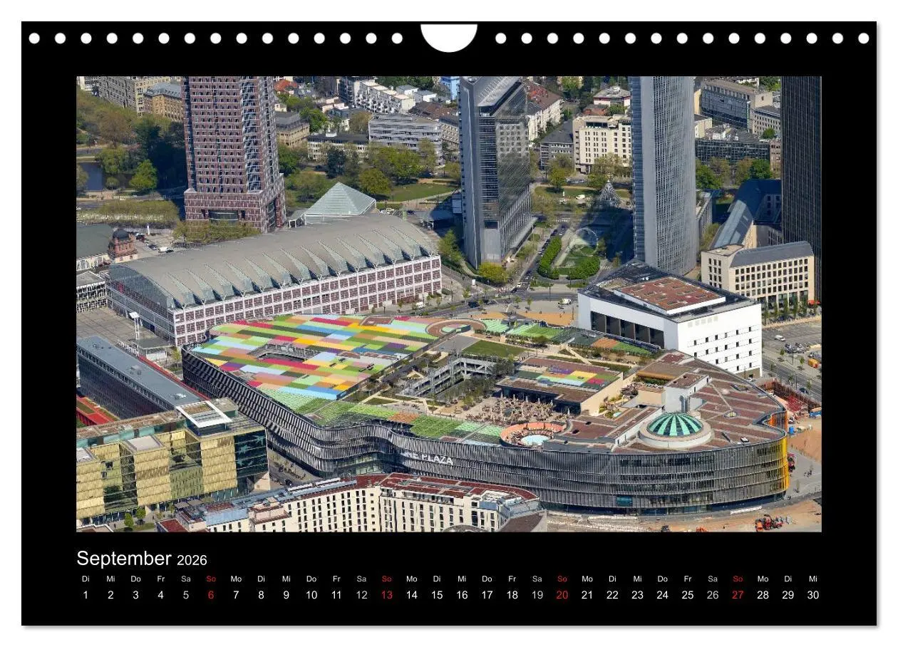 Bild: 9783457974308 | über den Dächern von FRANKFURT (Wandkalender 2026 DIN A4 quer),...