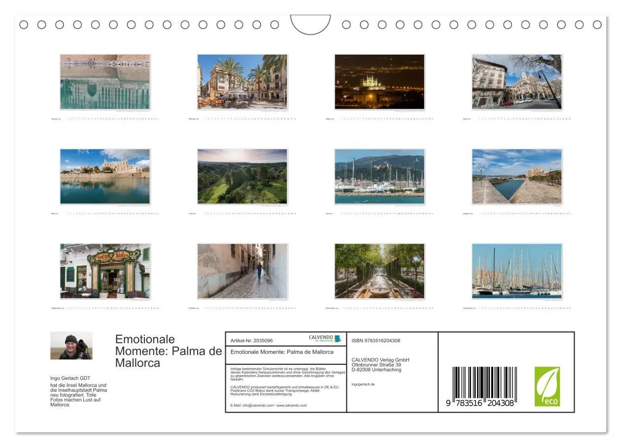 Bild: 9783516204308 | Emotionale Momente: Palma de Mallorca (Wandkalender 2026 DIN A4...