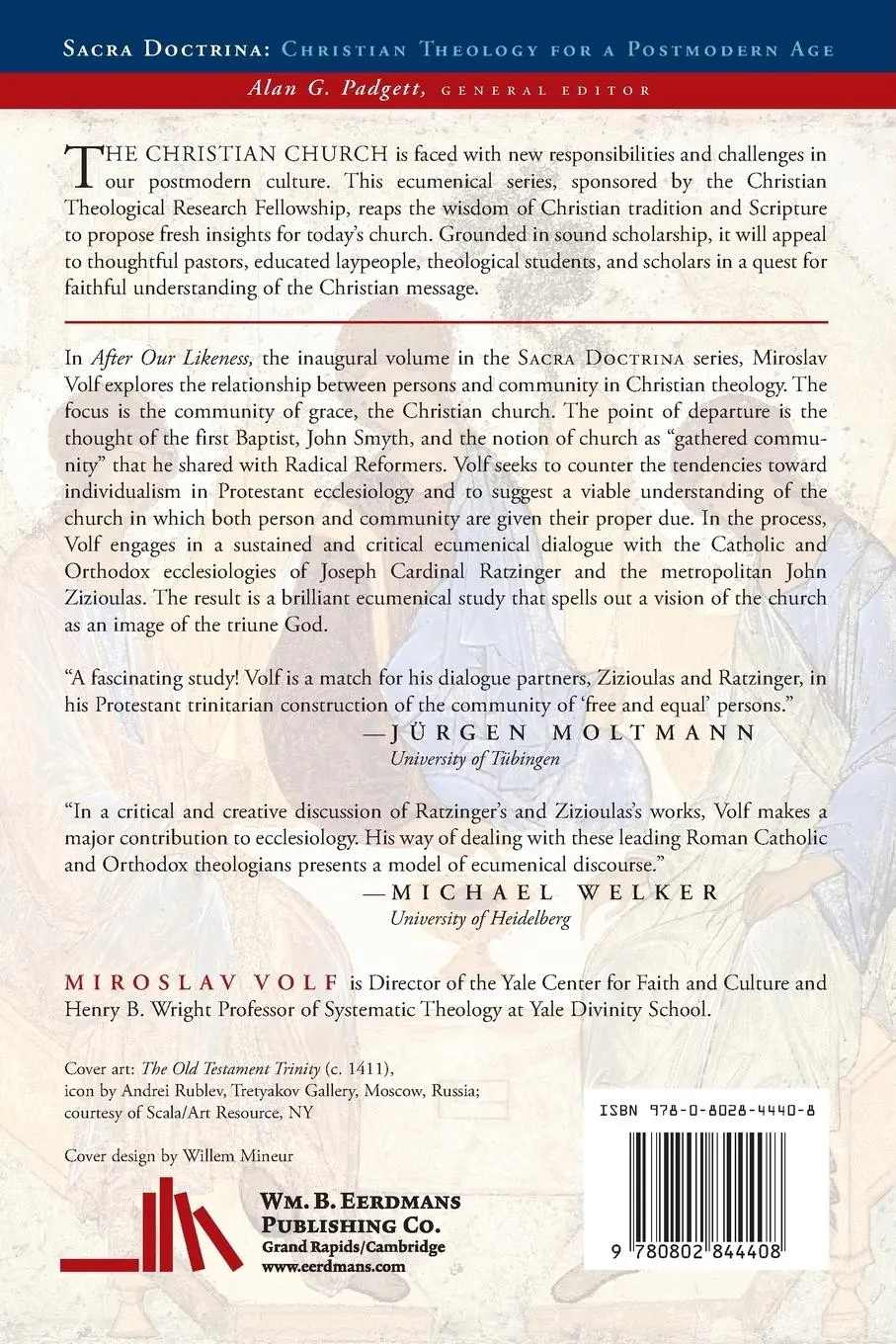 Rückseite: 9780802844408 | After Our Likeness | The Church as the Image of the Trinity | Volf