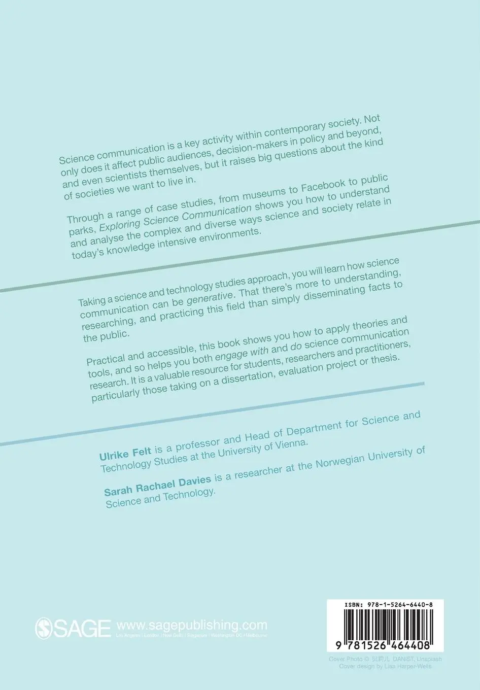 Rückseite: 9781526464408 | Exploring Science Communication | Ulrike Felt (u. a.) | Taschenbuch