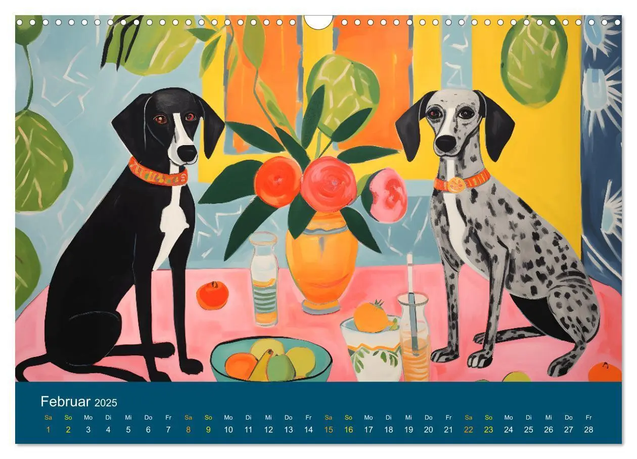 Bild: 9783435014408 | Hunde Kunstwerke - Hunde im Stil des Fauvismus künstlerisch...