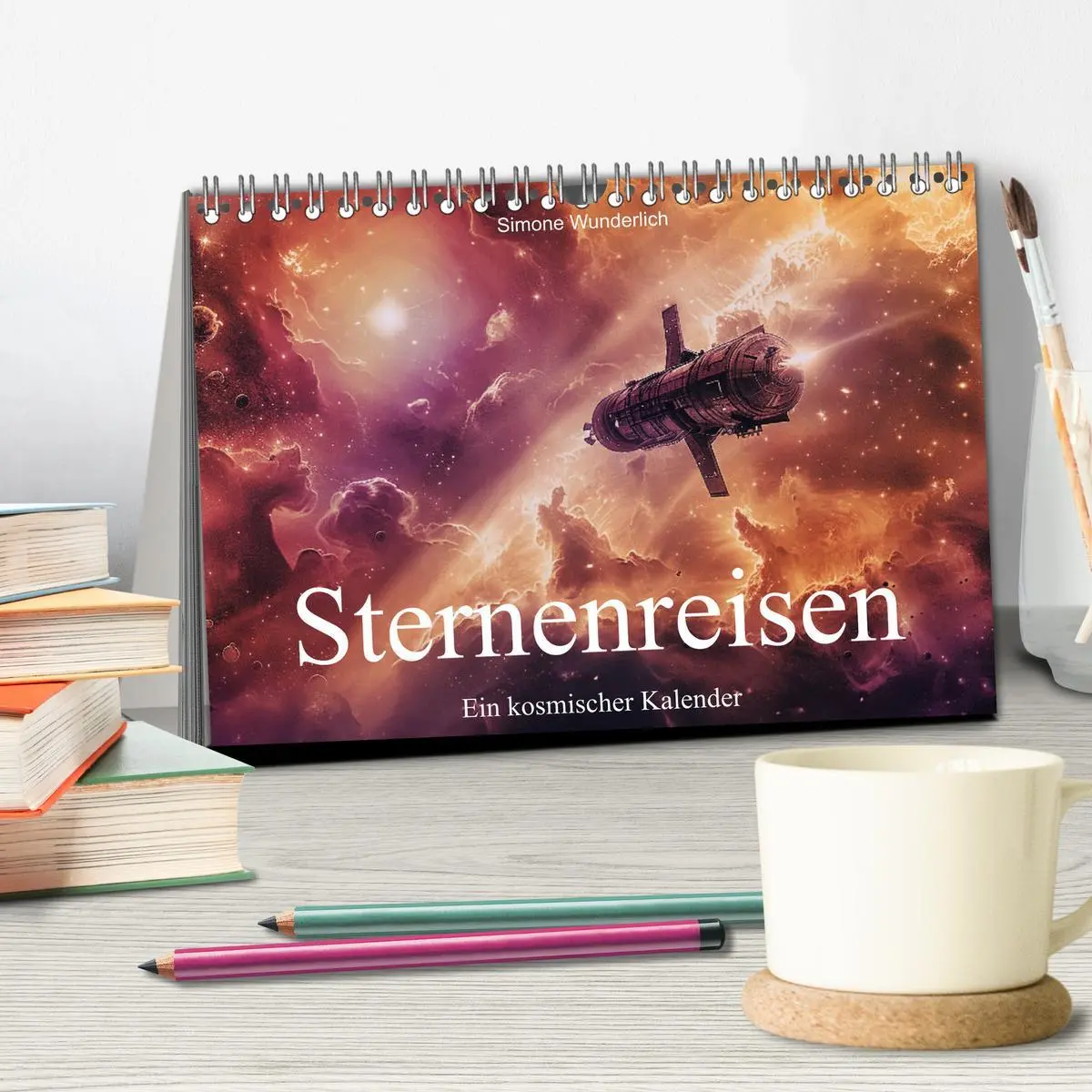 Bild: 9783457414408 | Sternenreisen - Ein kosmischer Kalender (Tischkalender 2026 DIN A5...