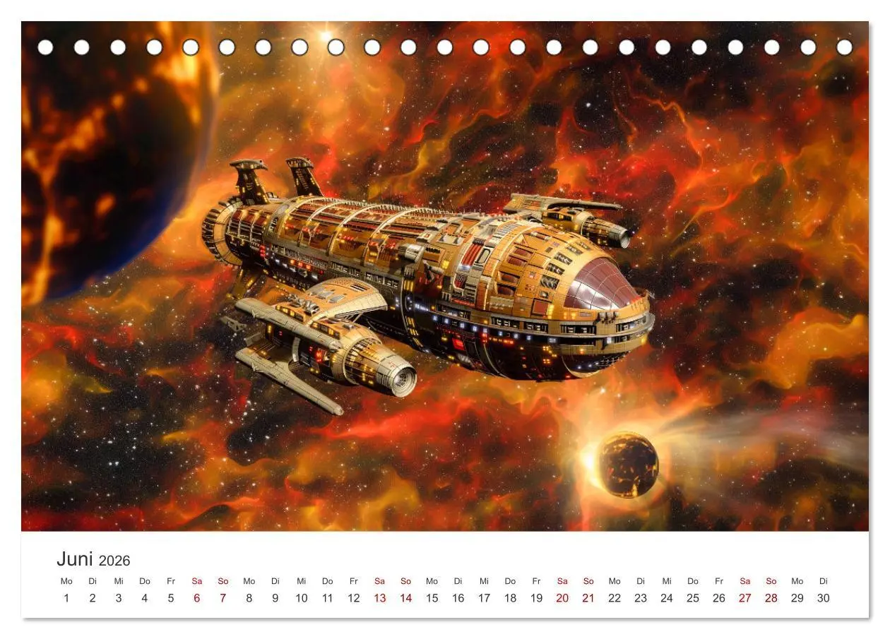 Bild: 9783457414408 | Sternenreisen - Ein kosmischer Kalender (Tischkalender 2026 DIN A5...