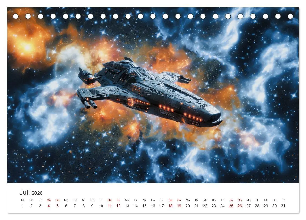 Bild: 9783457414408 | Sternenreisen - Ein kosmischer Kalender (Tischkalender 2026 DIN A5...