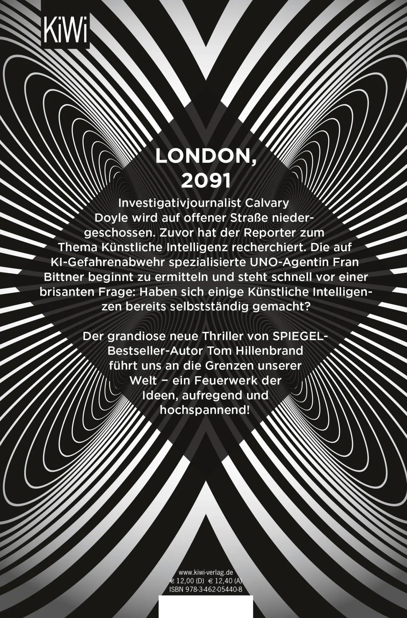 Rückseite: 9783462054408 | Qube | Thriller | Tom Hillenbrand | Taschenbuch | 560 S. | Deutsch