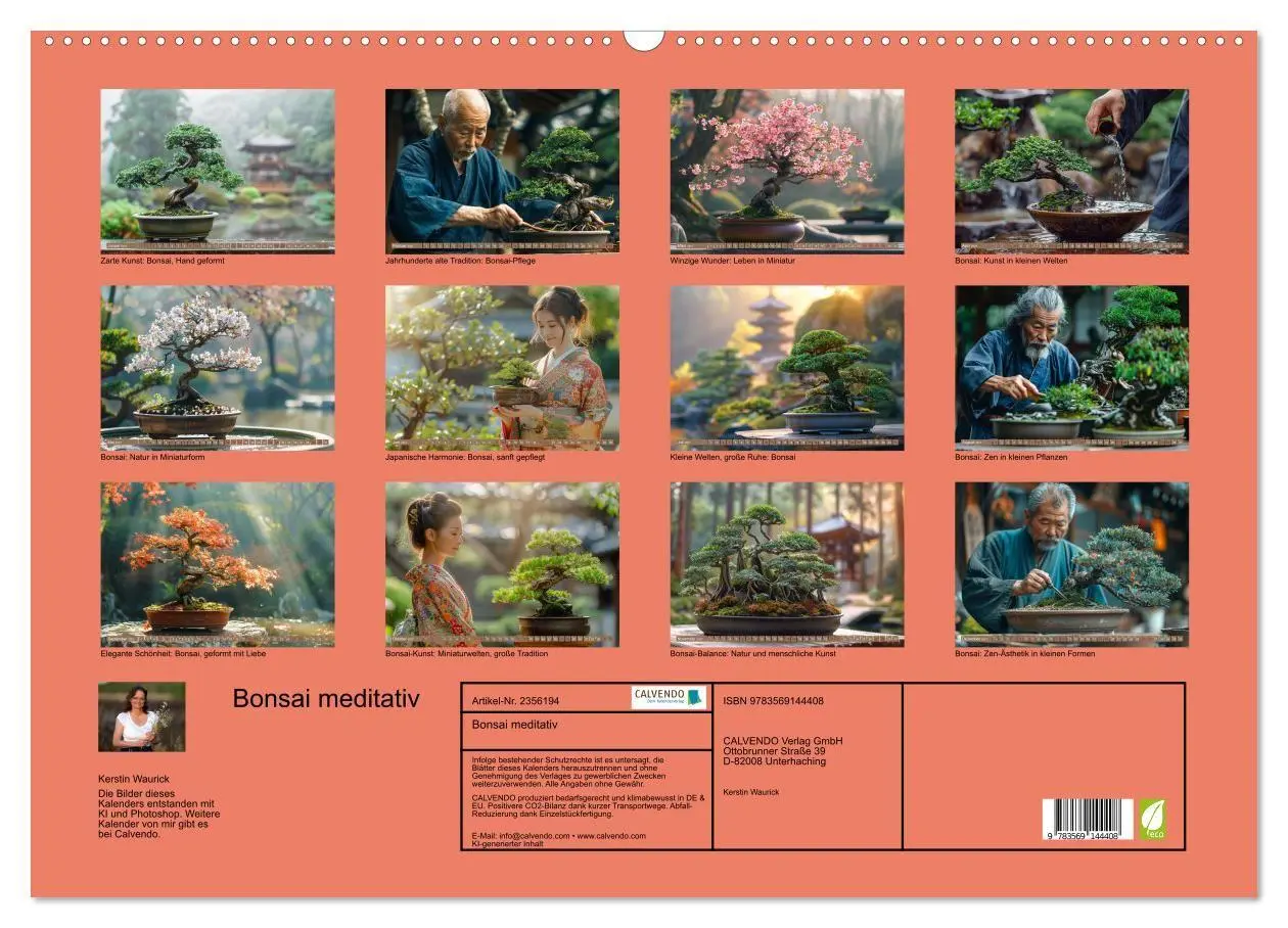 Bild: 9783569144408 | Bonsai meditativ (Wandkalender 2027 DIN A2 quer), CALVENDO...