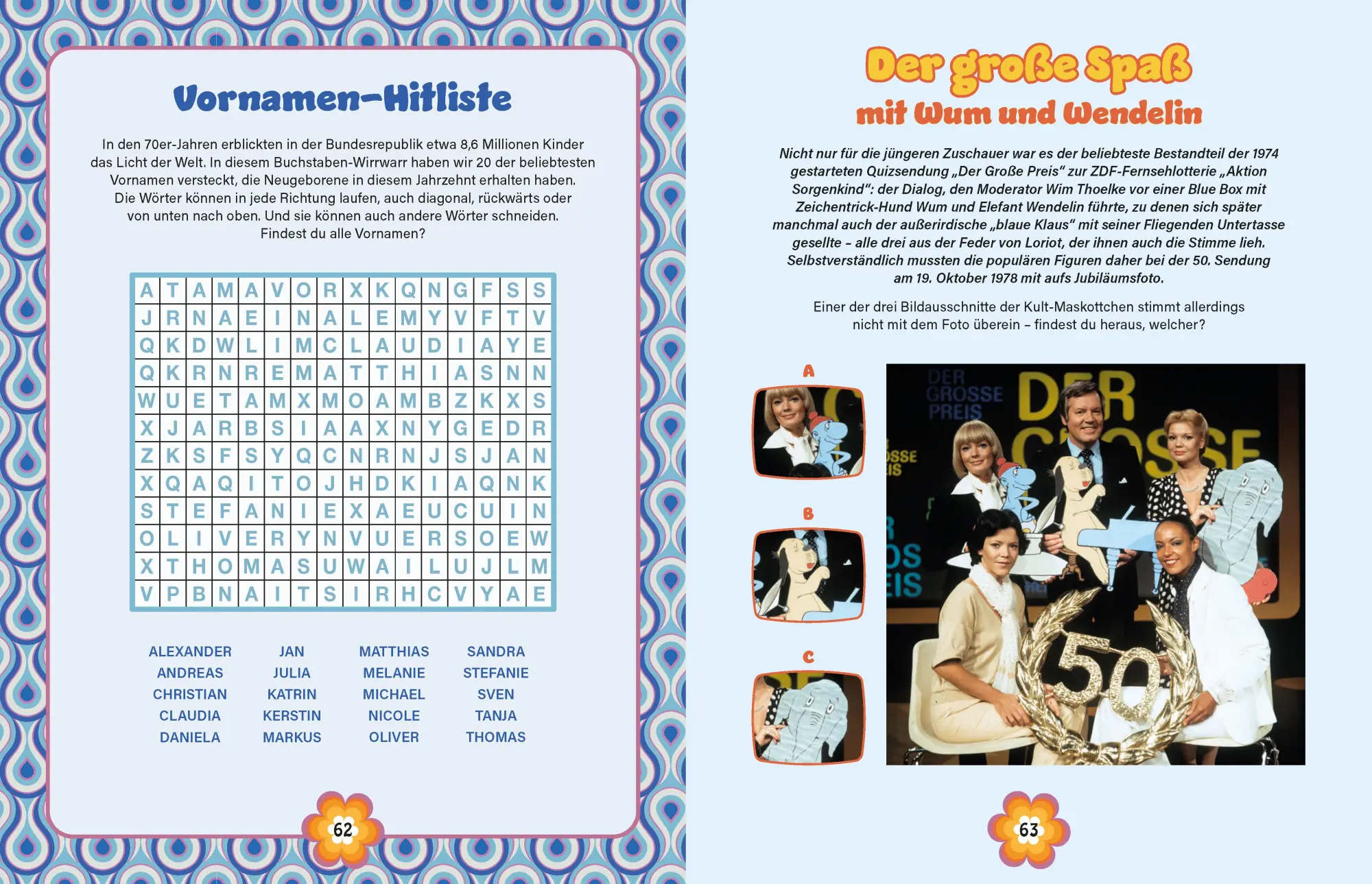 Bild: 9783625194408 | Die 70er Rätselbuch | Taschenbuch | 80 S. | Deutsch | 2023