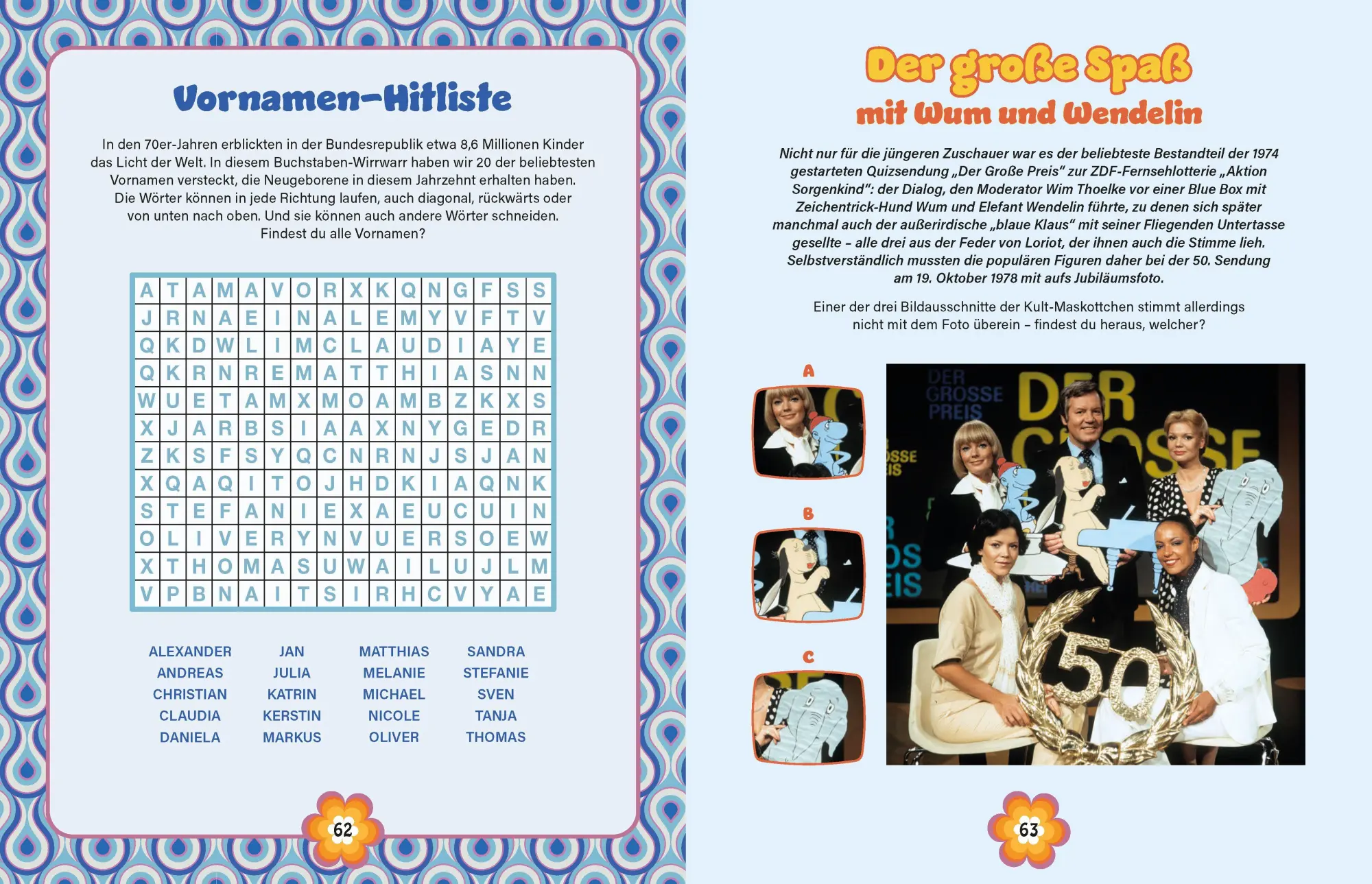 Bild: 9783625194408 | Die 70er Rätselbuch | Taschenbuch | 80 S. | Deutsch | 2023