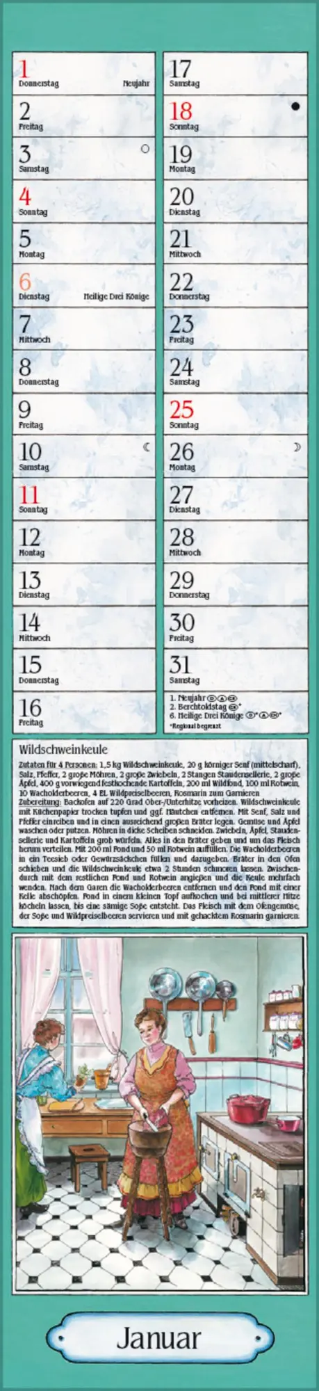 Bild: 9783731884408 | Aus Großmutters Küche Langplaner 2026 | Verlag Korsch | Kalender