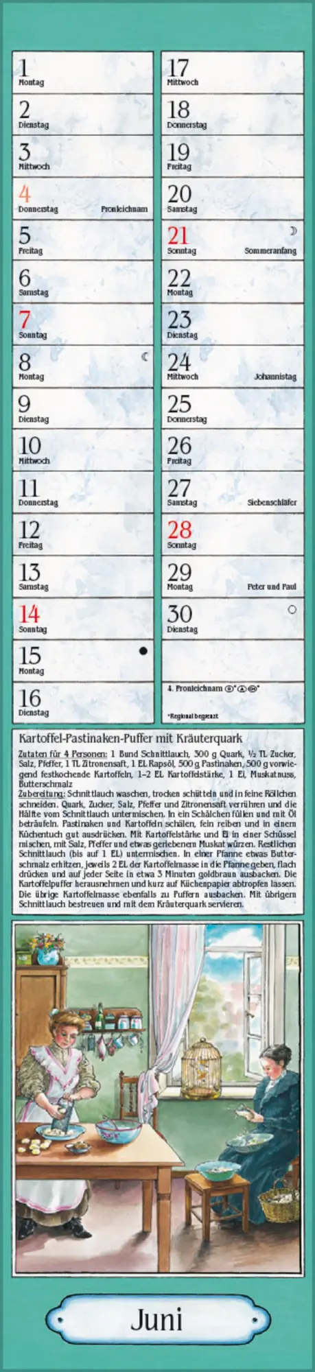 Bild: 9783731884408 | Aus Großmutters Küche Langplaner 2026 | Verlag Korsch | Kalender