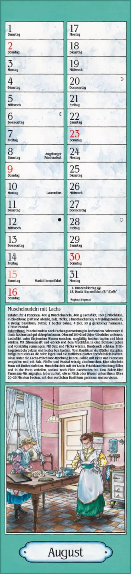 Bild: 9783731884408 | Aus Großmutters Küche Langplaner 2026 | Verlag Korsch | Kalender