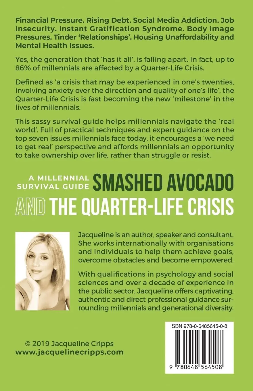 Rückseite: 9780648564508 | Smashed Avocado and the Quarter-Life Crisis | Cripps Jacqueline | Buch