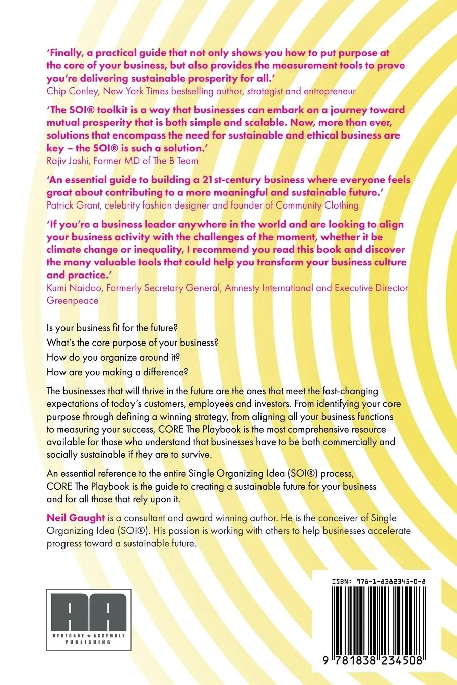 Rückseite: 9781838234508 | CORE The Playbook | The Single Organising Idea | Neil Gaught | Buch