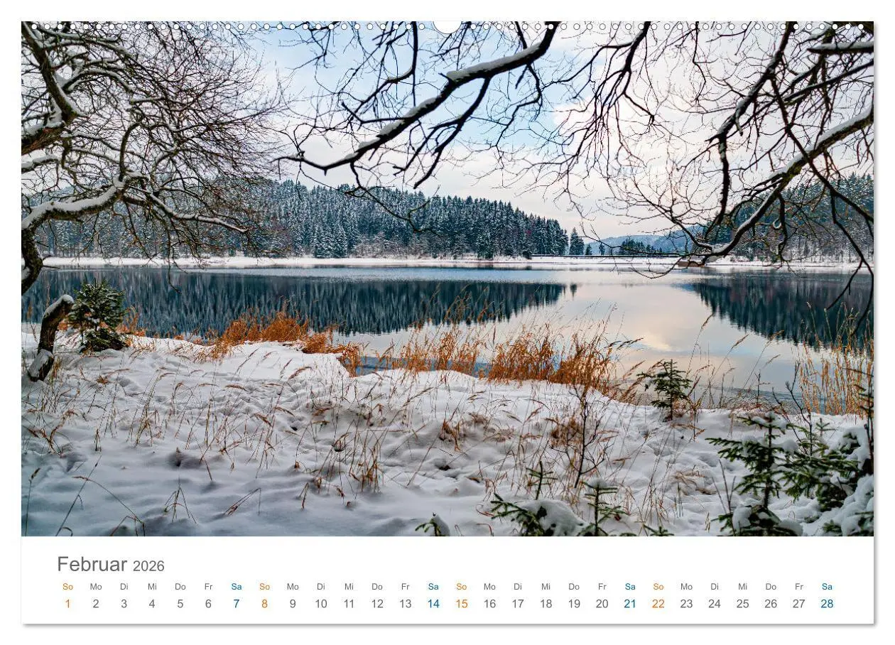Bild: 9783457404508 | Rennsteig - Weitwanderweg (hochwertiger Premium Wandkalender 2026...