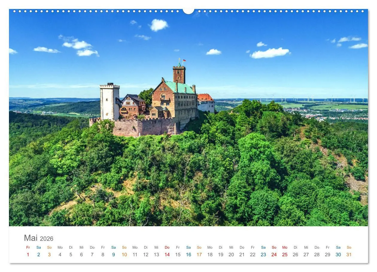 Bild: 9783457404508 | Rennsteig - Weitwanderweg (hochwertiger Premium Wandkalender 2026...