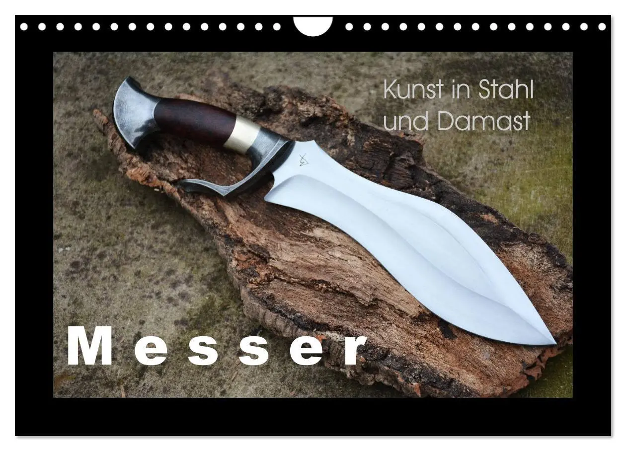 Cover: 9783457954508 | Kunst in Stahl und Damast - M e s s e r (Wandkalender 2026 DIN A4...