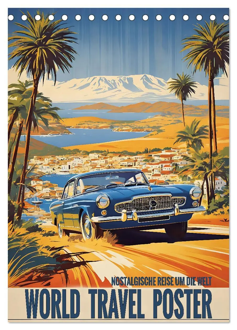 Cover: 9783516284508 | World Travel Poster - nostalgische Reise um die Welt (Tischkalender...