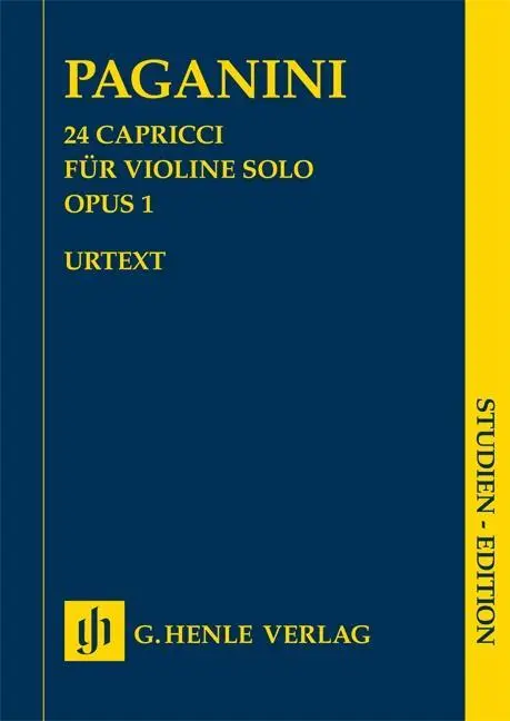 Cover: 9790201894508 | Nicolò Paganini - 24 Capricci op. 1 | Urtextausgabe | Niccolò Paganini