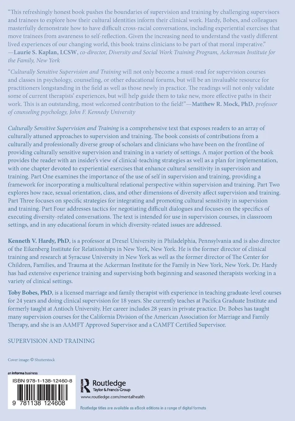 Rückseite: 9781138124608 | Culturally Sensitive Supervision and Training | Hardy (u. a.) | Buch