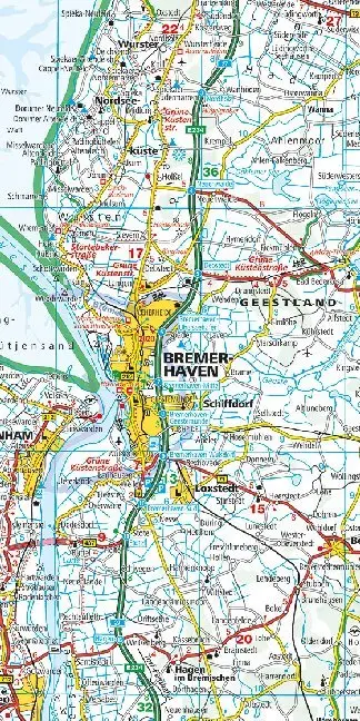 Rückseite: 9783259014608 | Deutsche Nordseeküste - Bremen, Hamburg Nr. 1 | (Land-)Karte | Deutsch