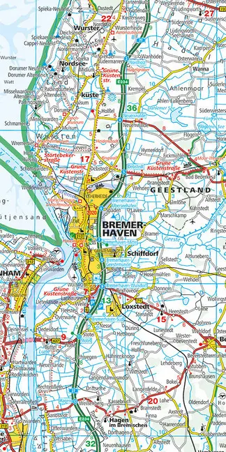 Bild: 9783259014608 | Deutsche Nordseeküste - Bremen, Hamburg Nr. 1 | (Land-)Karte | Deutsch