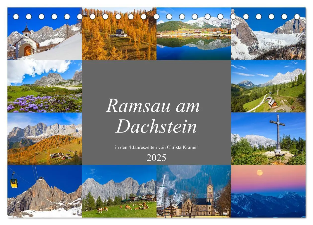 Cover: 9783435164608 | Ramsau am Dachstein (Tischkalender 2025 DIN A5 quer), CALVENDO...