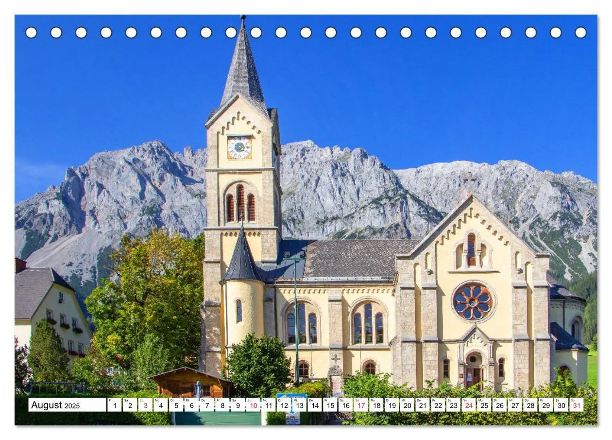 Bild: 9783435164608 | Ramsau am Dachstein (Tischkalender 2025 DIN A5 quer), CALVENDO...