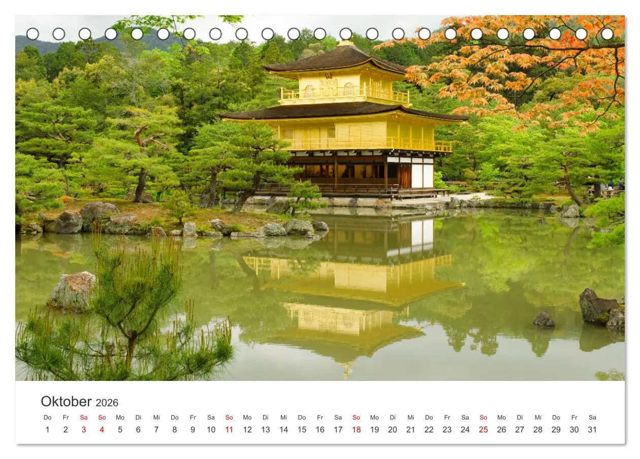 Bild: 9783457634608 | Gärten in Japan (Tischkalender 2026 DIN A5 quer), CALVENDO...
