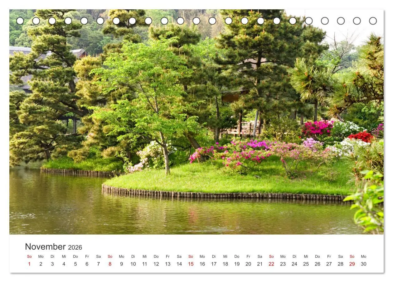 Bild: 9783457634608 | Gärten in Japan (Tischkalender 2026 DIN A5 quer), CALVENDO...