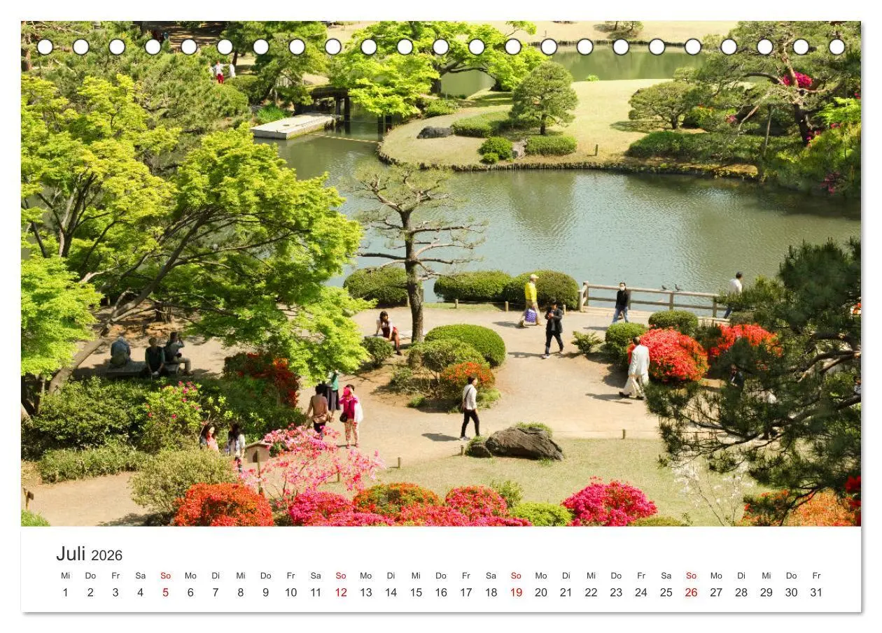Bild: 9783457634608 | Gärten in Japan (Tischkalender 2026 DIN A5 quer), CALVENDO...