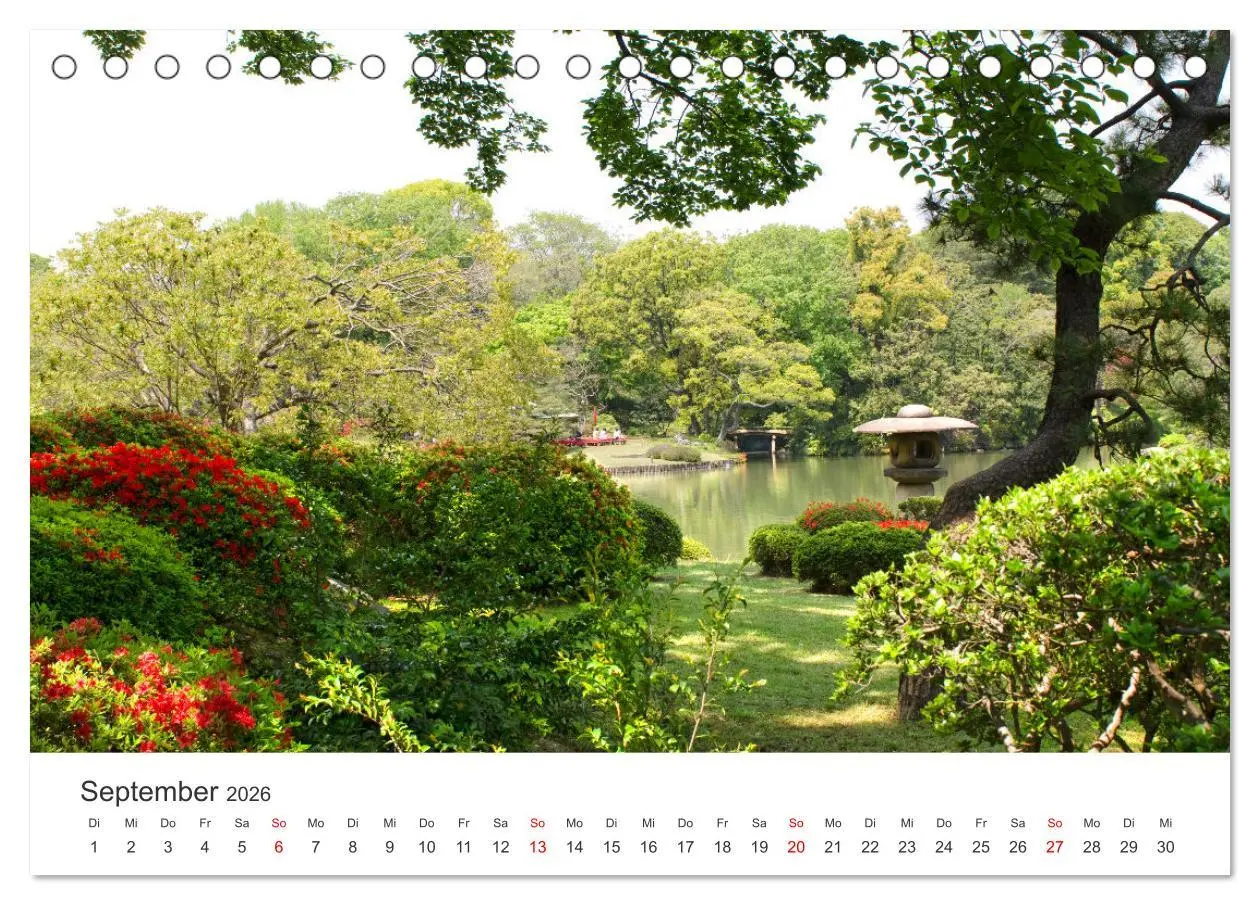 Bild: 9783457634608 | Gärten in Japan (Tischkalender 2026 DIN A5 quer), CALVENDO...