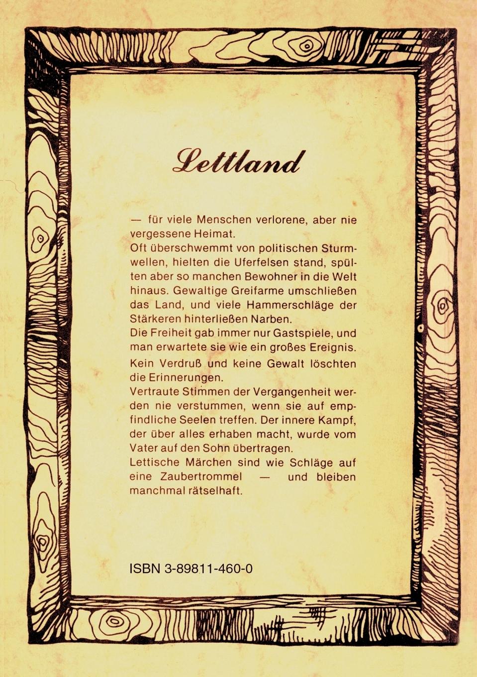 Rückseite: 9783898114608 | Lettische Märchen | Norbert Güttes | Taschenbuch | 100 S. | Deutsch