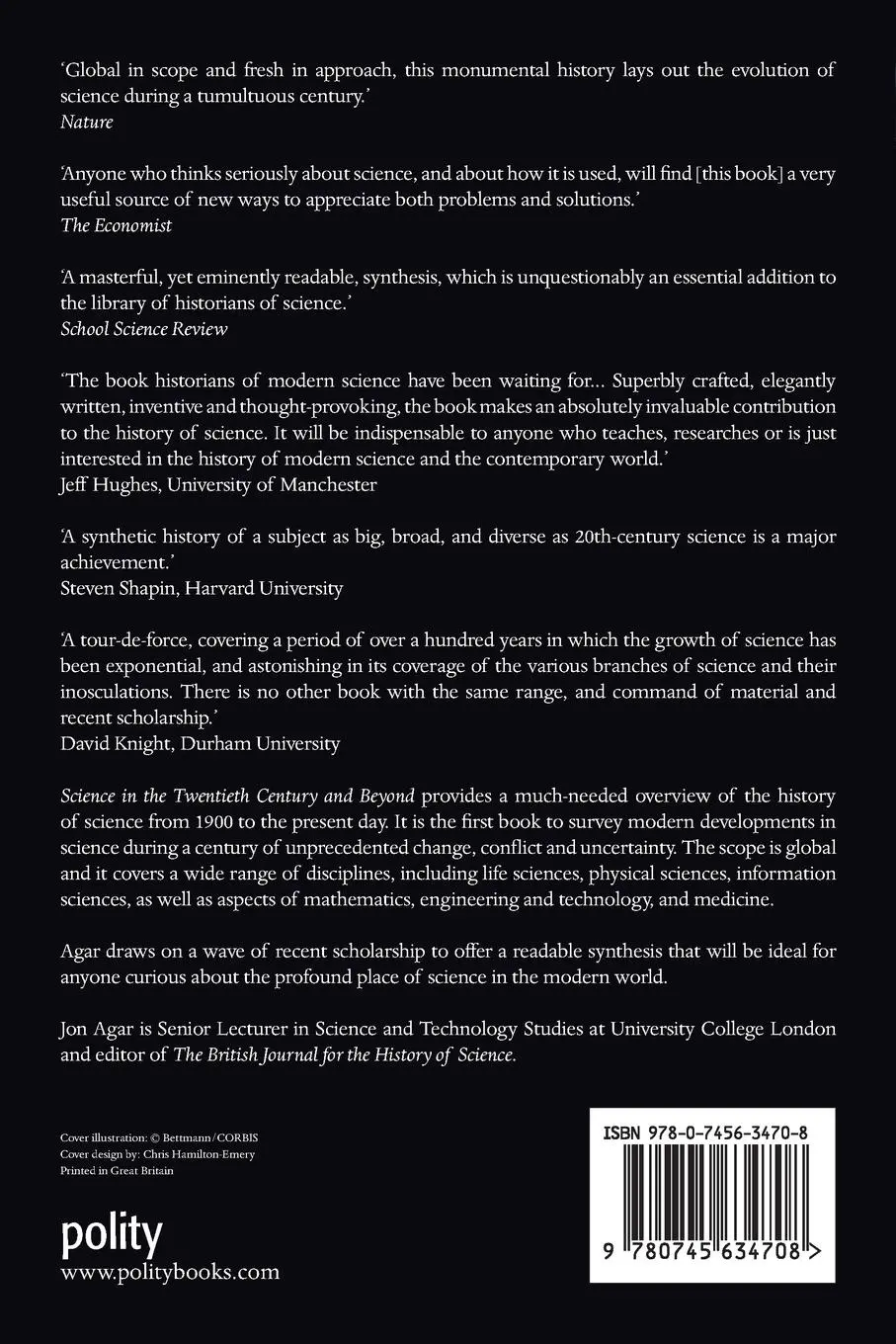 Rückseite: 9780745634708 | Science in the Twentieth Century and Beyond | Jon Agar | Taschenbuch