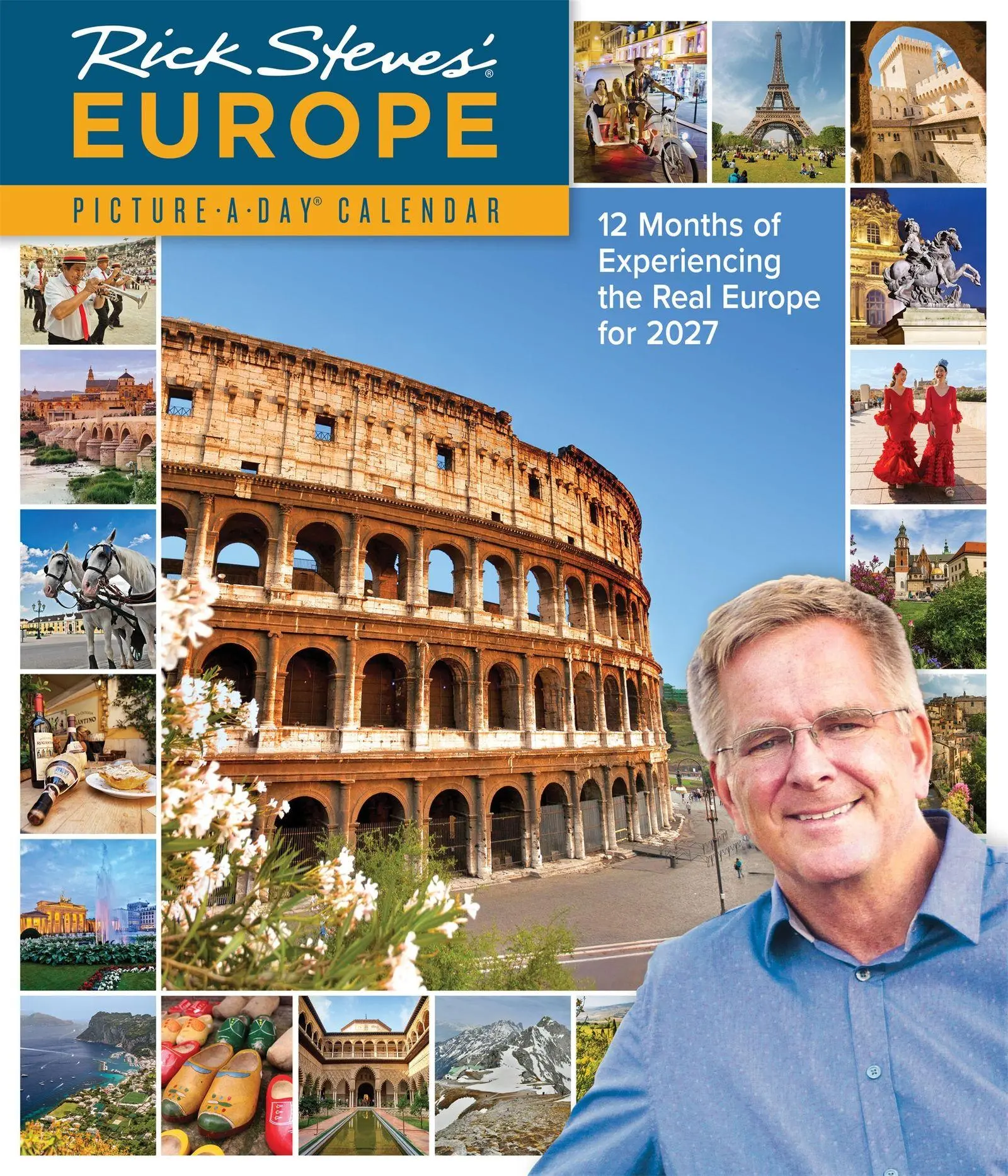 Cover: 9781523534708 | Rick Steves' Europe Picture-A-Day® Wall Calendar 2027 | Steves (u. a.)