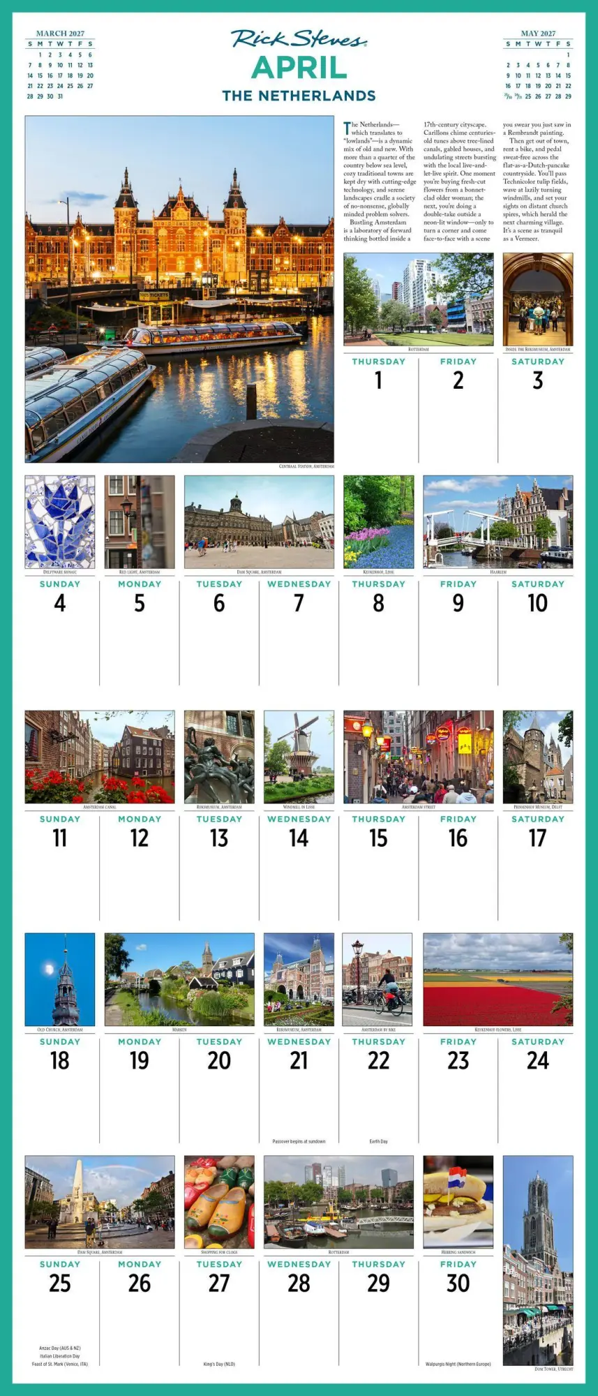 Bild: 9781523534708 | Rick Steves' Europe Picture-A-Day® Wall Calendar 2027 | Steves (u. a.)