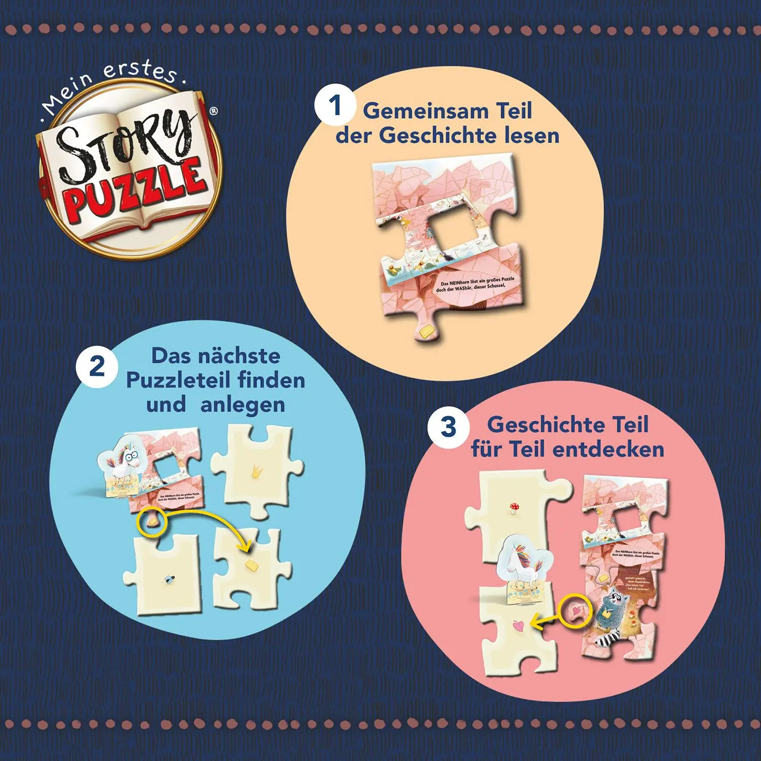 Bild: 4002051684808 | Mein erstes Story-Puzzle: Das NEINhorn - 15 Teile | Spiel | 684808