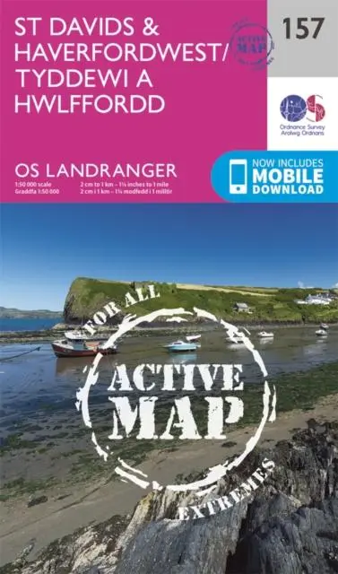 Cover: 9780319474808 | St Davids &amp; Haverfordwest | Ordnance Survey | (Land-)Karte | Englisch
