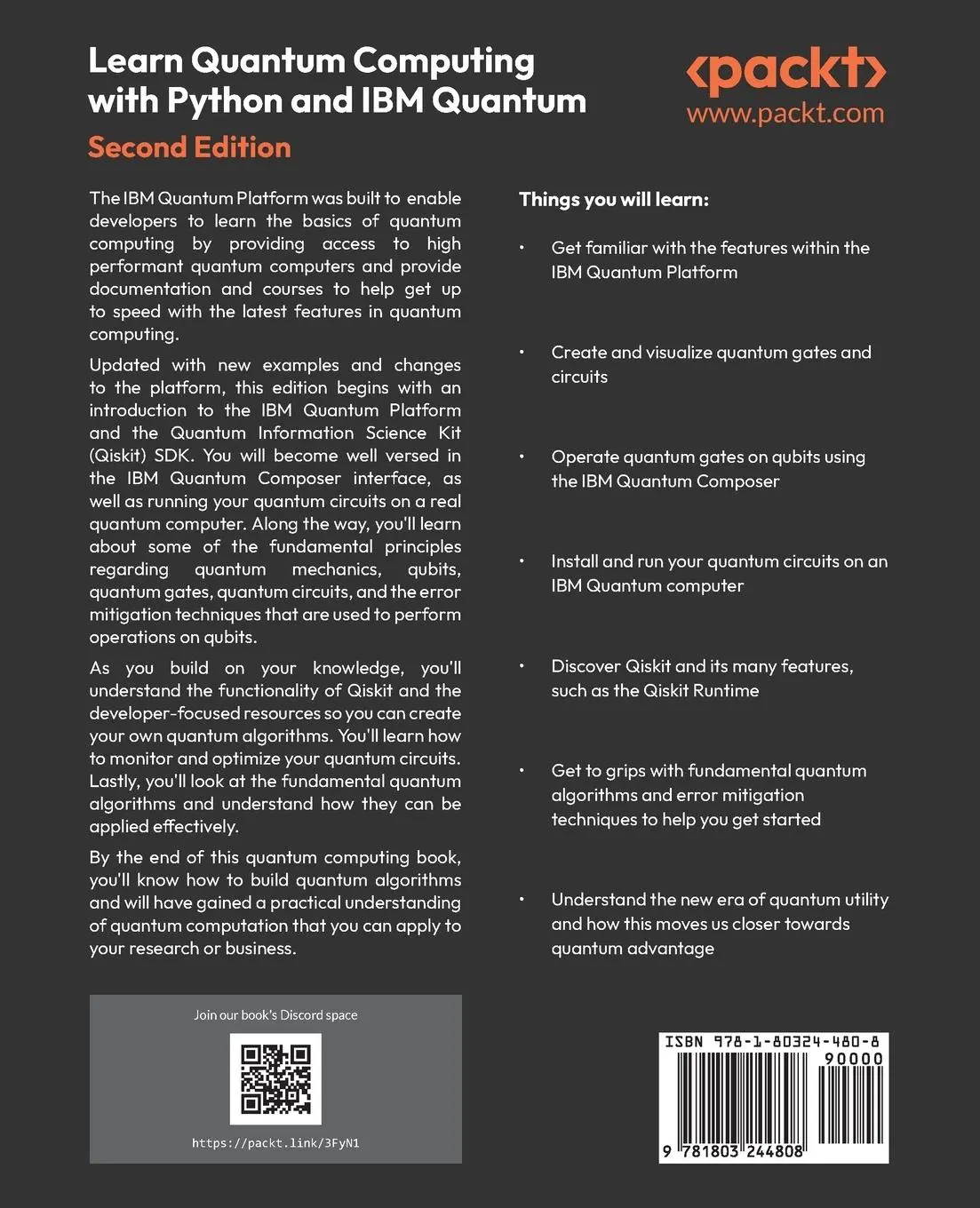 Rückseite: 9781803244808 | Learn Quantum Computing with Python and IBM Quantum - Second Edition