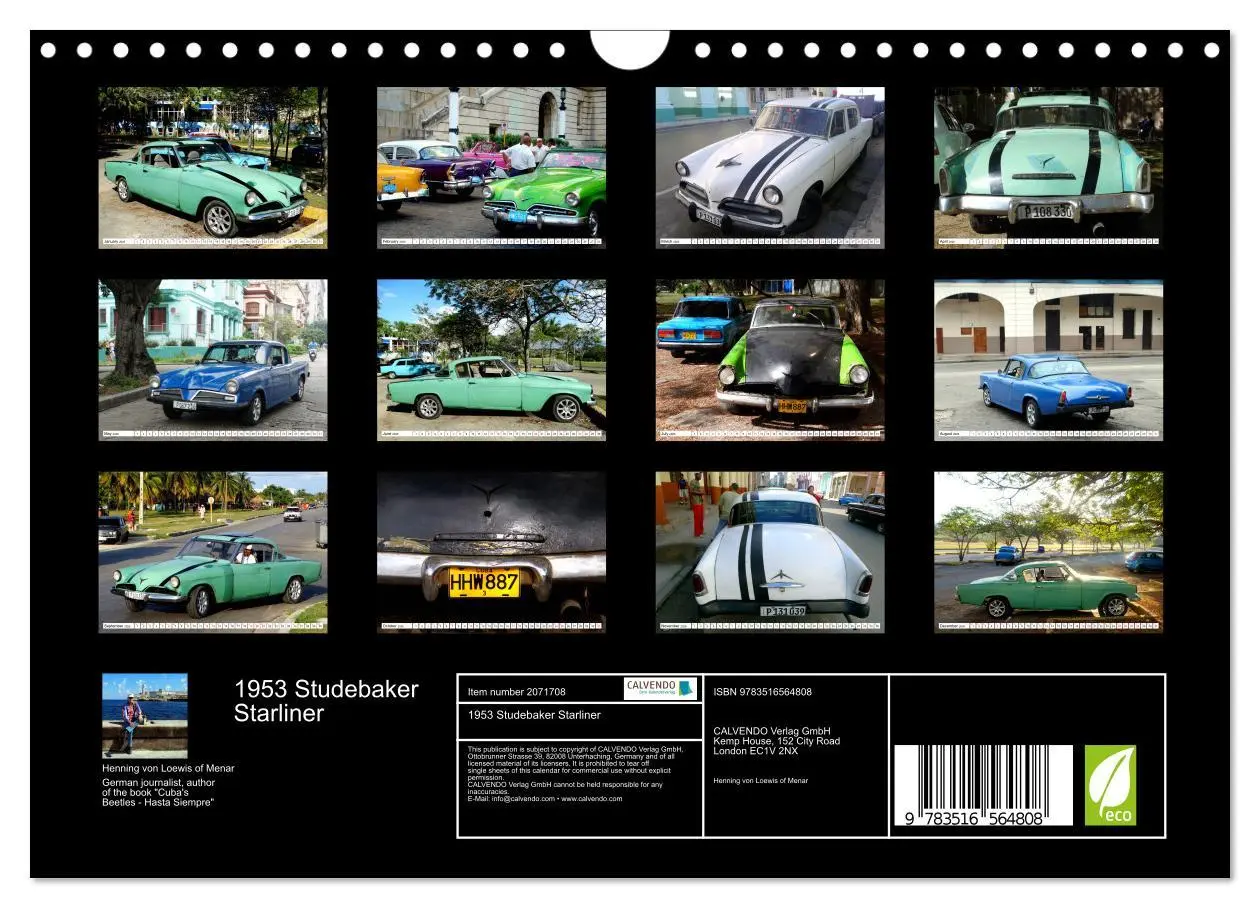 Bild: 9783516564808 | 1953 Studebaker Starliner (Wall Calendar 2026 DIN A4 landscape),...