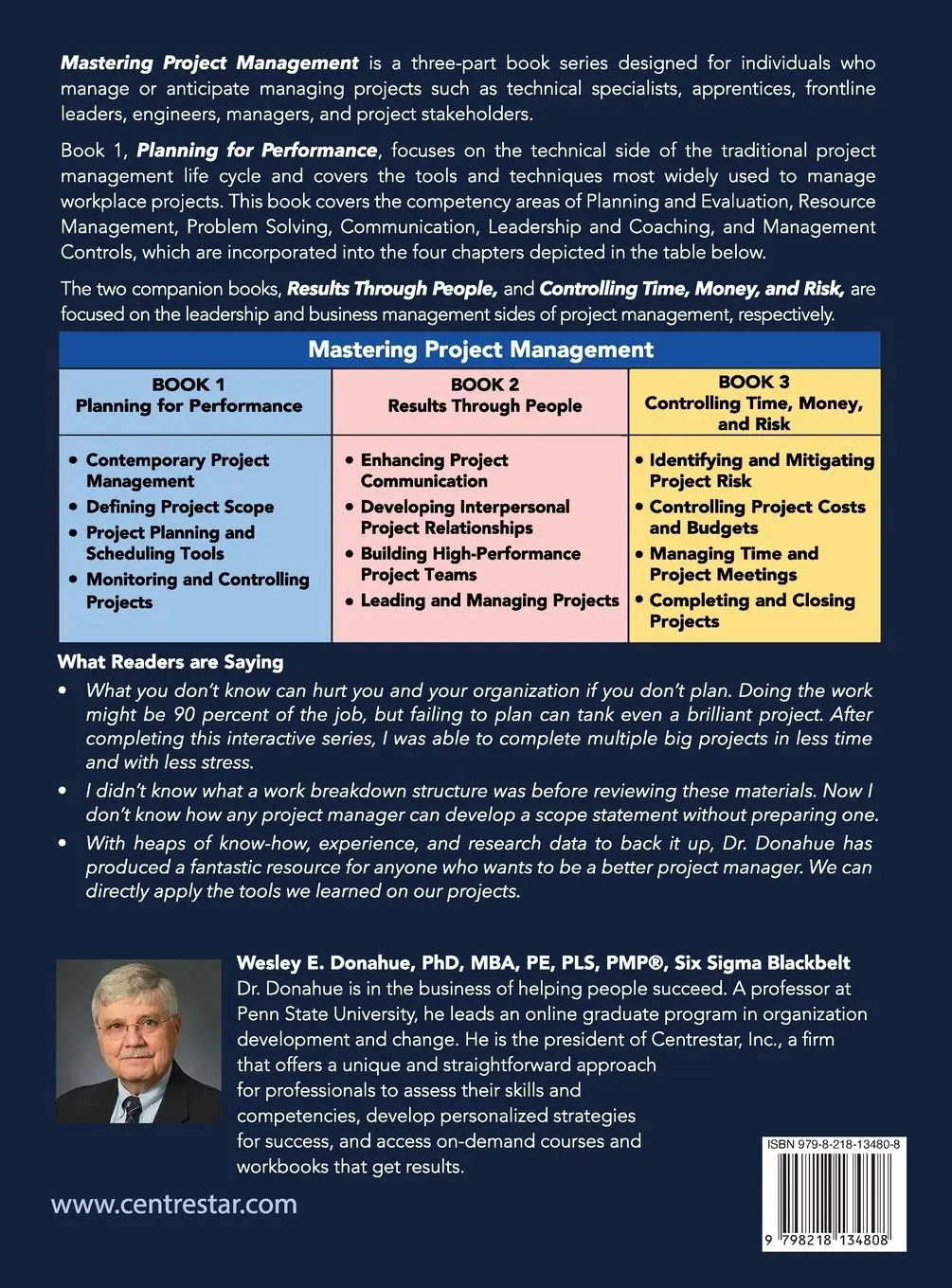 Rückseite: 9798218134808 | Mastering Project Management | Planning For Performance | Donahue