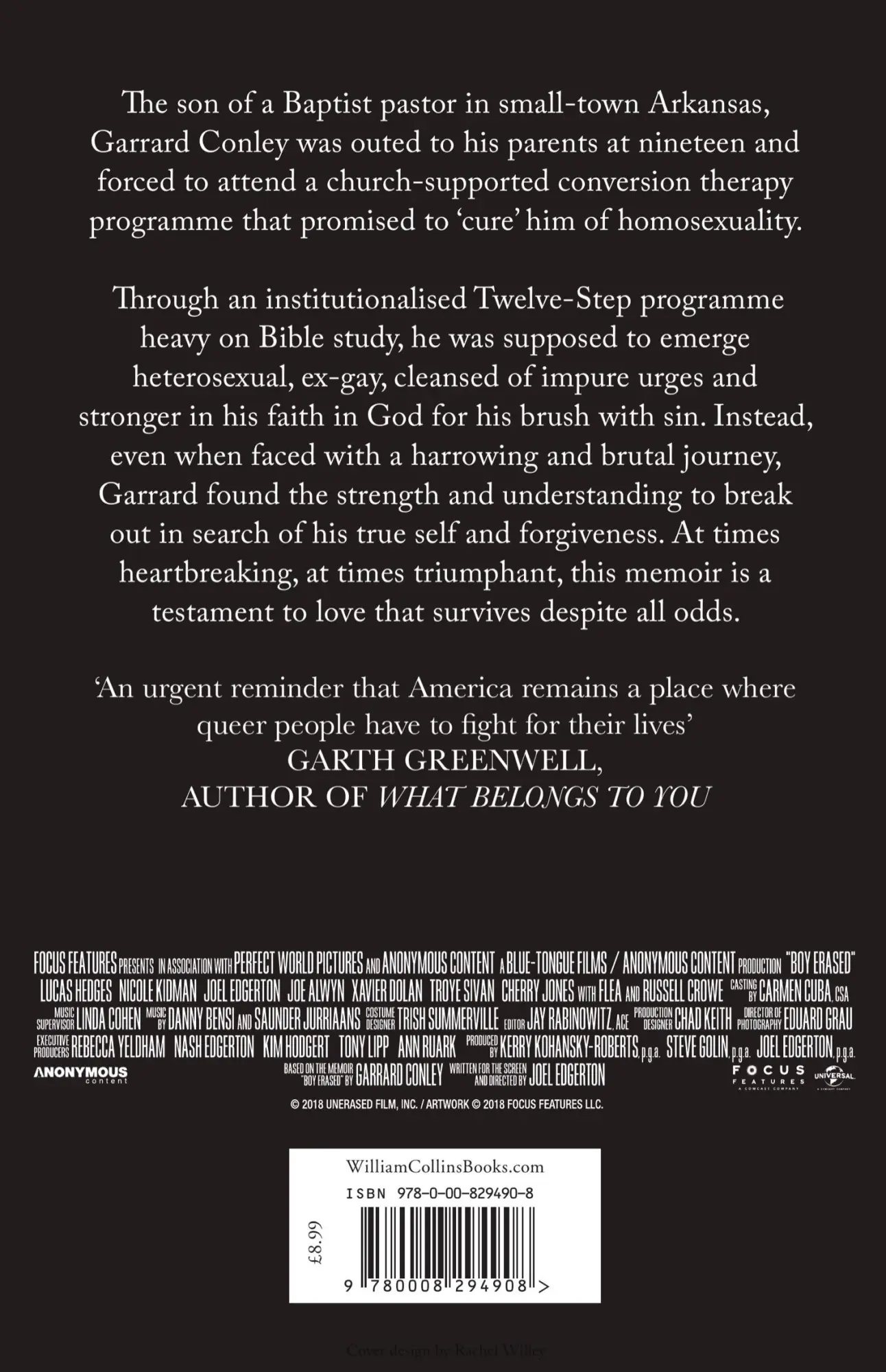 Rückseite: 9780008294908 | Boy Erased | A Memoir of Identity, Faith and Family | Garrard Conley