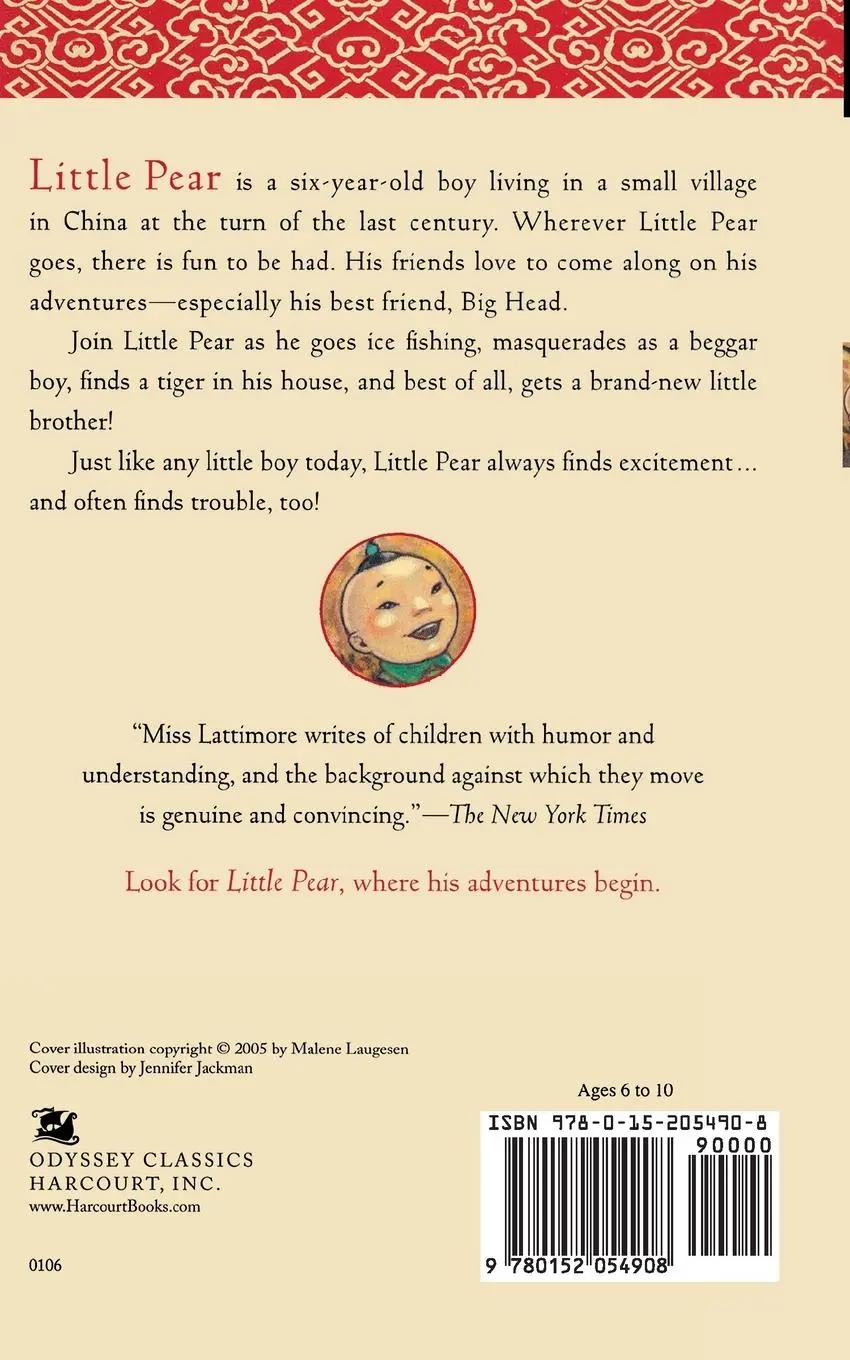 Rückseite: 9780152054908 | Little Pear and His Friends | Eleanor Frances Lattimore | Taschenbuch