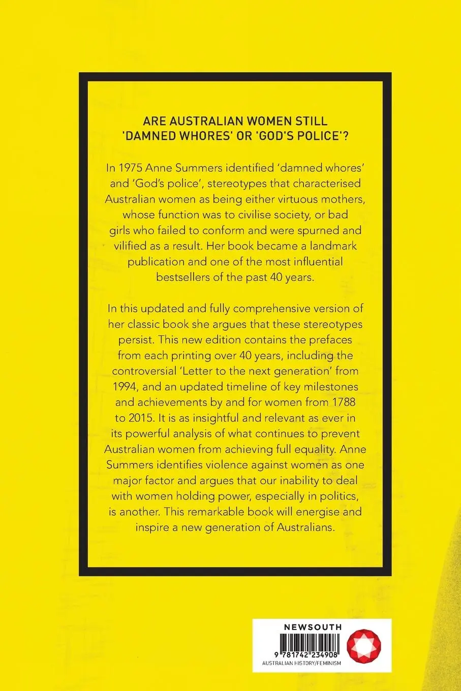 Rückseite: 9781742234908 | Damned Whores and God's Police | Anne Summers | Taschenbuch | Englisch